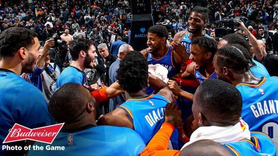 NBA - Alla distanza Brooklyn si fa riprendere dai Thunder