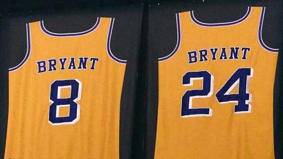 NBA - Cinque anni fa i Lakers ritiravano le maglie di Kobe Bryant