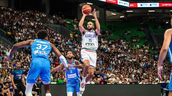 Italia vs Grecia, il tabellino statistico all'intervallo (40-30)
