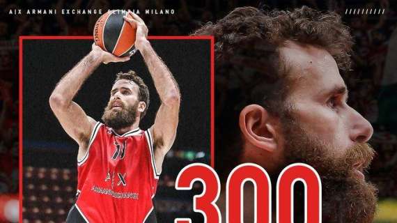EuroLeague - Gigi Datome raggiunge le 300 triple in carriera