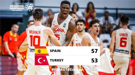 EuroBasket U18 - La Spagna vince battendo la Turchia