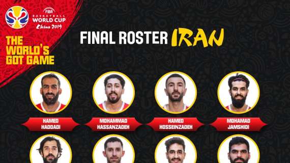 Mondiali 2019 - L'Iran annuncia il roster ufficiale