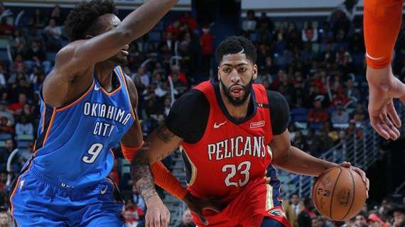 NBA - Anthony Davis promuove la vittoria dei Pelicans sui capolista Thunder