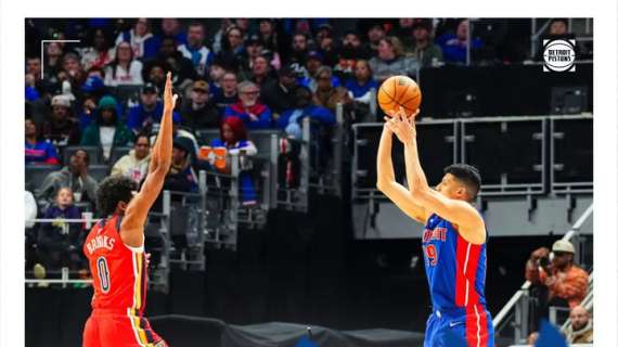 NBA - I Pistons di Fontecchio piegano New Orleans per le 40 vittorie in stagione