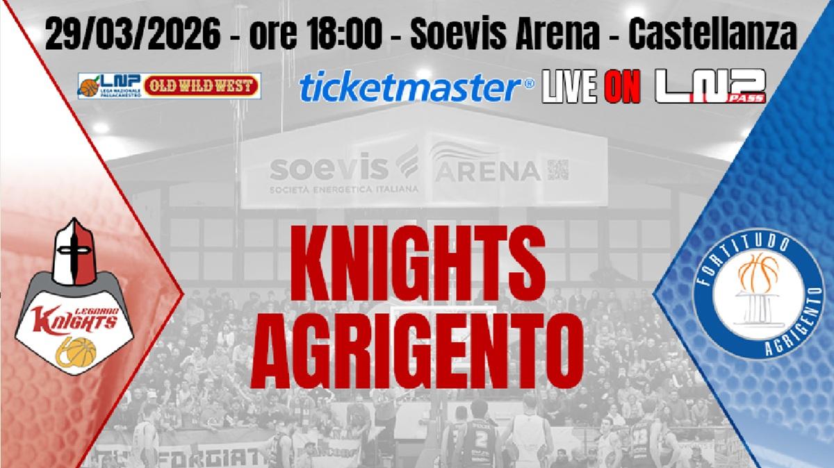 Serie B - Legnano Knights, seconda in fila in casa: arriva Agrigento