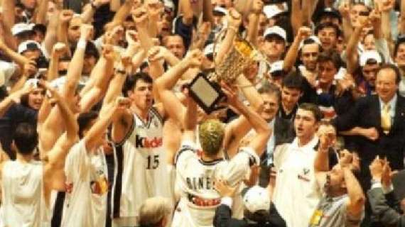 EuroLeague - 20 anni fa oggi la Virtus Bologna targata Kinder e la Coppa