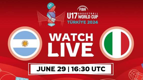 LIVE FIBA World Cup Under 17 maschile - Italia vs Argentina