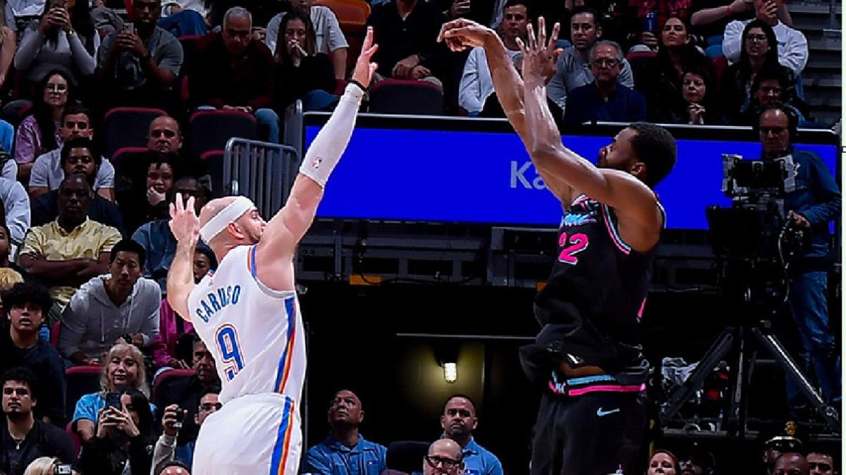 I Thunder sorpresi si inchinano ai tiratori dei Miami Heat
