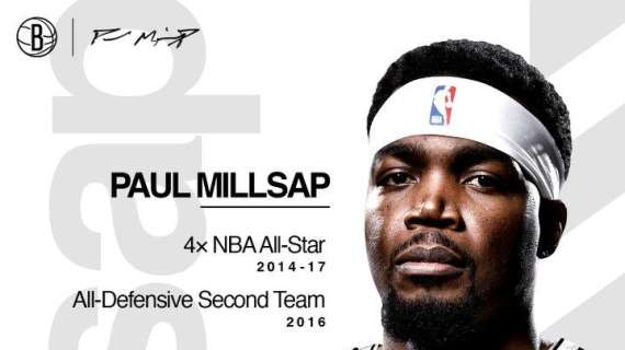 UFFICIALE NBA - I Brooklyn Nets annunciano la firma di Paul Millsap
