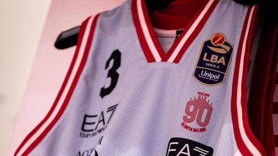Olimpia Milano, ecco la maglia per la Supercoppa 2025 (foto)