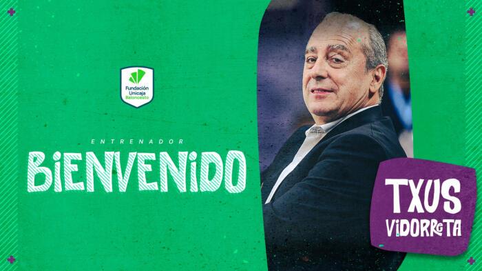 ACB - Txus Vidorreta è il nuovo allenatore dell' Unicaja Malaga