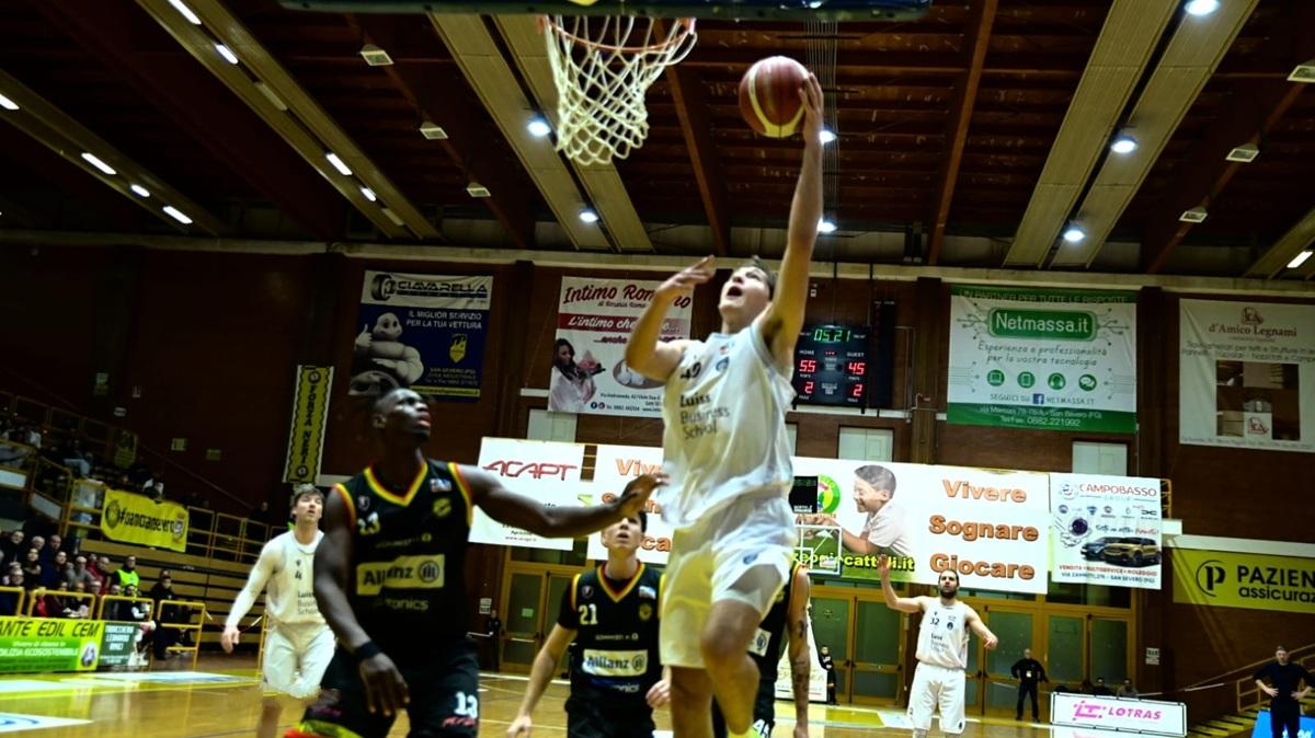 Serie B -  Luiss Basket sconfitta a San Severo nell'ultima dell'anno