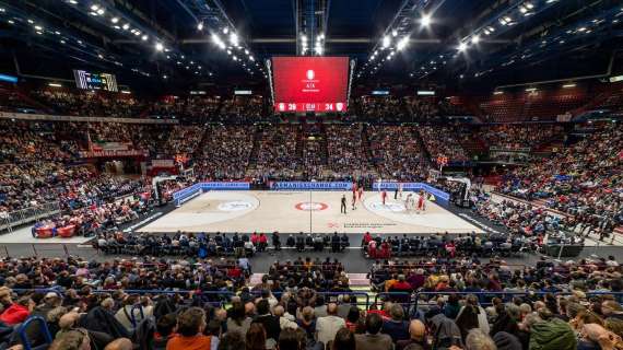 EuroLeague - Milano, sold out vs Fenerbahce; 8793 la media spettatori a partita