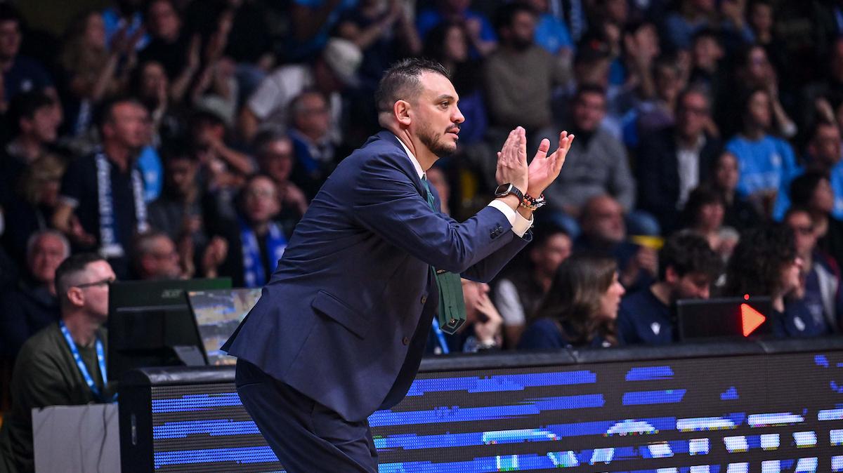 Pallacanestro Cantù, Brienza e Bortolani in sala stampa