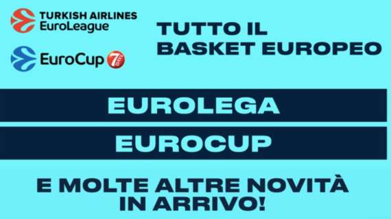 Eleven Sports trasmetterà in streaming la EuroLeague e la EuroCup