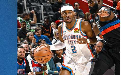 NBA - I Thunder concedono un turno di riposo a Gilgeous-Alexander