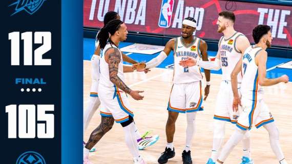 NBA Playoff | I Thunder forzano l'ultimo quarto per spegnere Jokic e Denver