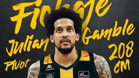 UFFICIALE BCL - Julian Gamble nuovo giocatore del Iberostar Tenerife