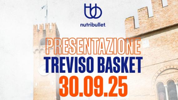 Treviso Basket, il 30 settembre la presentazione della squadra