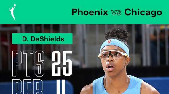 WNBA PlayOffs - DeShields a fionda e le Sky schiacciano Phoenix