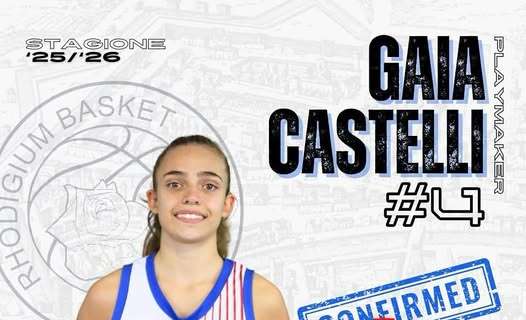A2 F - Rhodigium, rinnovo ufficiale: Gaia Castelli resta con noi