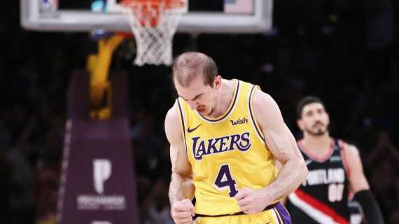 NBA - Lakers: un photoshop muscolare costa un test antidroga ad Alex Caruso