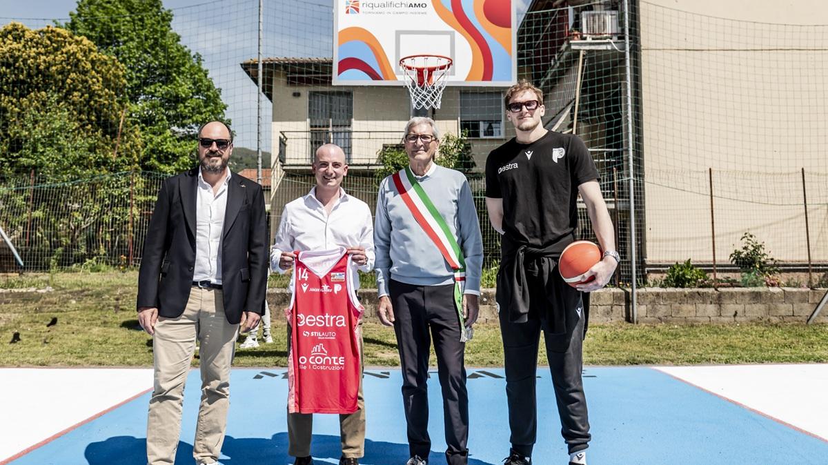 "RiqualifichiAMO", inaugurato a Montale il quarto playground del progetto sociale del Pistoia Basket
