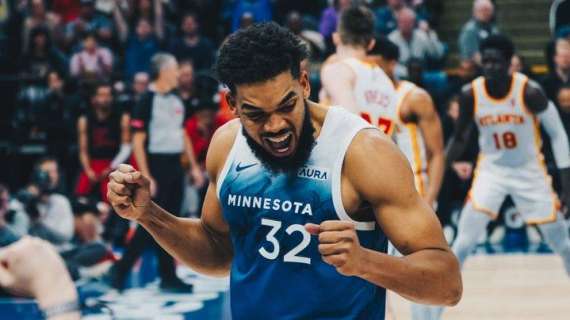 NBA - Minnesota regola Atlanta per continuare la volata a tre nella Western