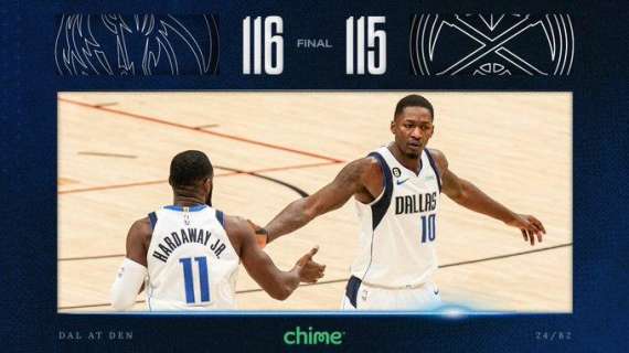 NBA - I Dallas Mavericks vincono con suspense finale a Denver