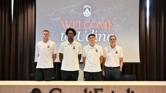 Apu Old Wild West Udine: presentati Calzavara, Bendzius e Spencer