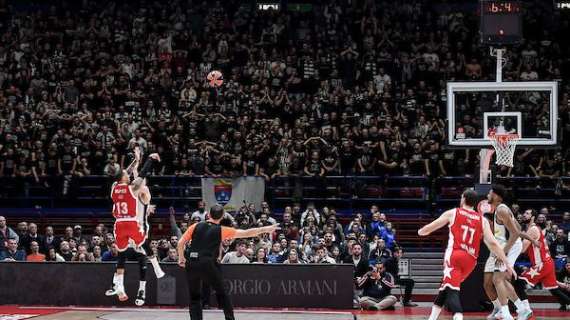 LIVE EL - Napier decide, l'Olimpia Milano vince lo spareggio con il Partizan 