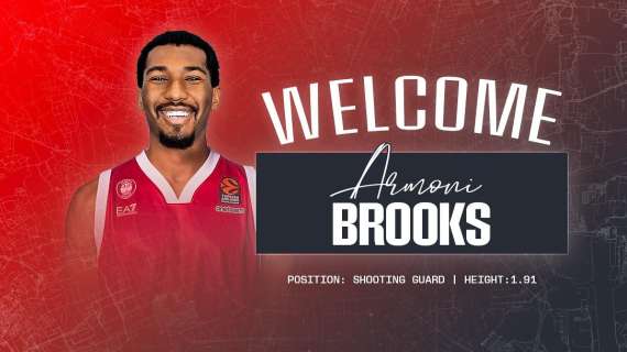 UFFICIALE LBA - Olimpia Milano, colpo a sorpresa: Armoni Brooks la nuova guardia