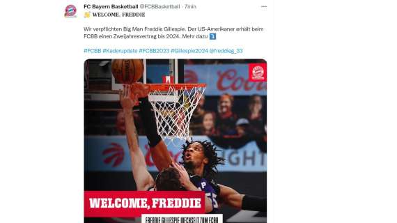 UFFICIALE EL - Bayern Monaco, dalla NBA ecco Freddie Gillespie