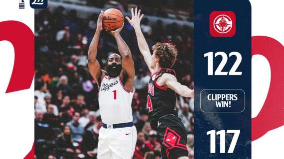 NBA - Harden comanda a Chicago, i Clippers avanzano