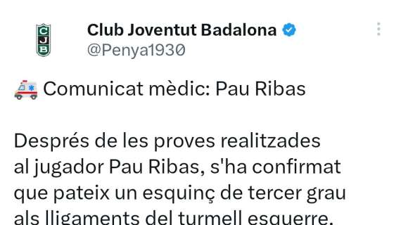 EuroCup - Badalona, stagione finita per Pau Ribas?
