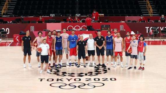 Tokyo 2020 - Primo allenamento degli Azzurri alla Saitama Super Arena