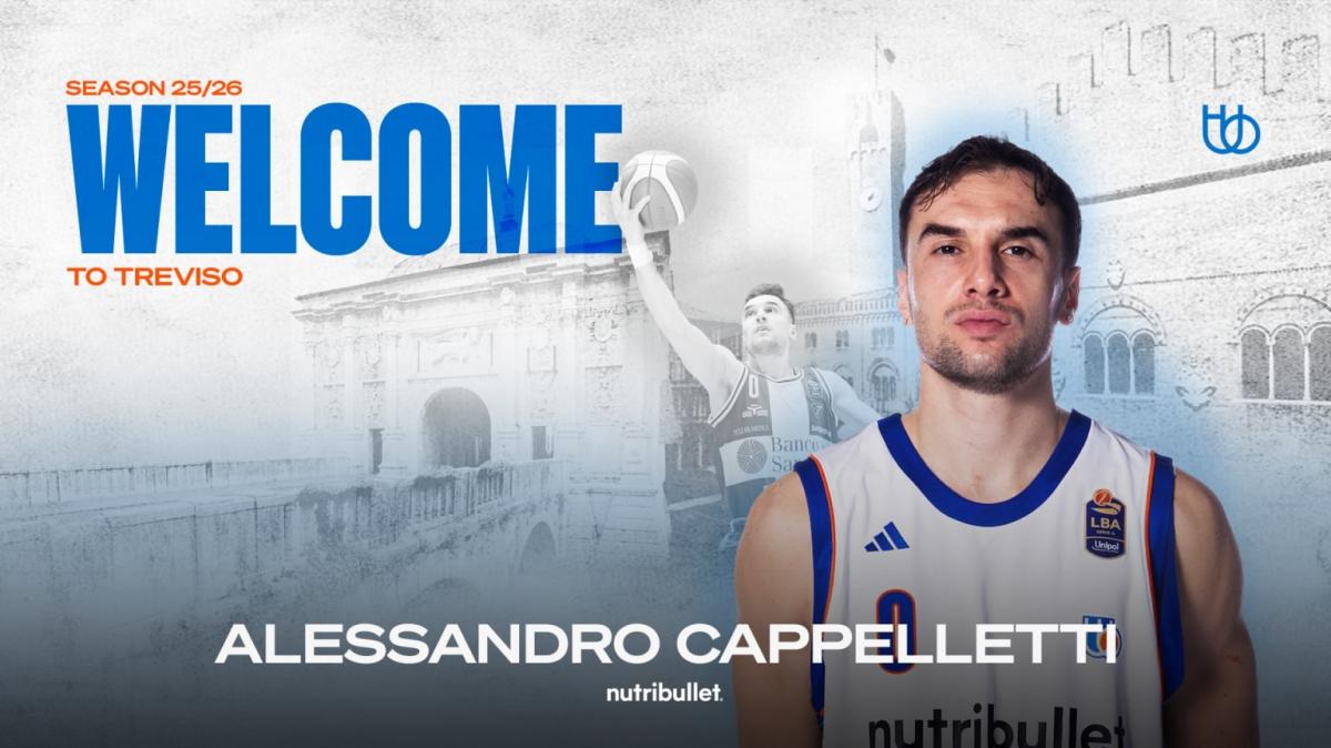 Dopo l'addio a Trapani, Cappelletti è un nuovo giocatore di Treviso