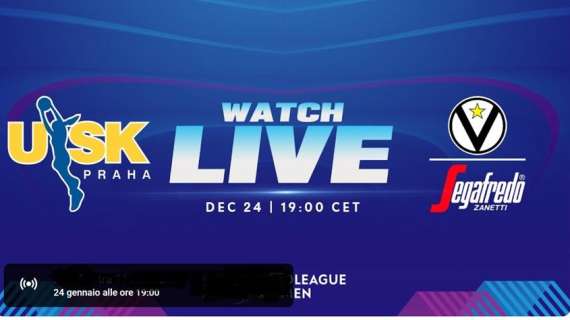 LIVE ELW - Virtus Bologna punita dallo ZVVZ USK Praha