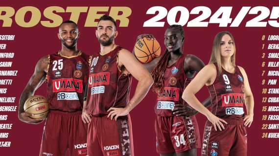 LBA - Reyer Venezia ufficializza i roster ed i numeri di maglia per il 24/25