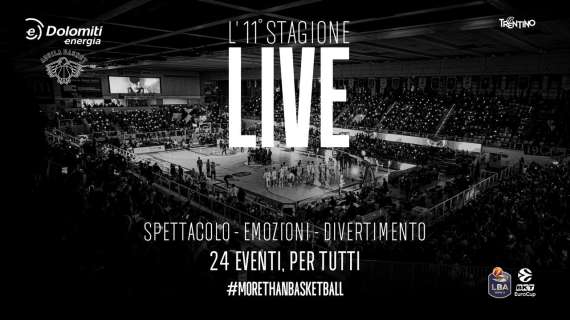 LBA - L'Aquila Trento propone una undicesima stagione… LIVE!