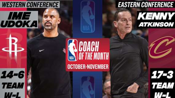 NBA - Udoka e Atkinson, coaches of the Month di novembre