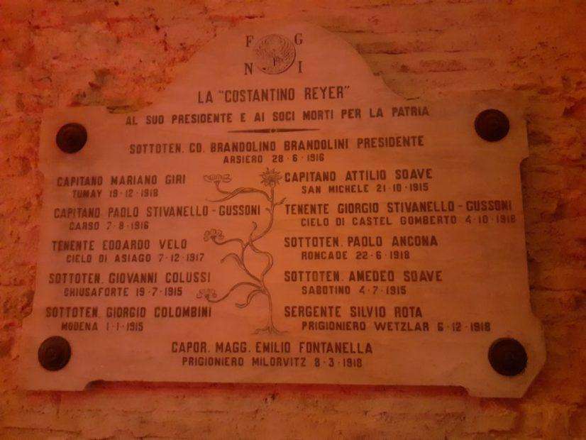 La Reyer e il ricordo della Grande Guerra