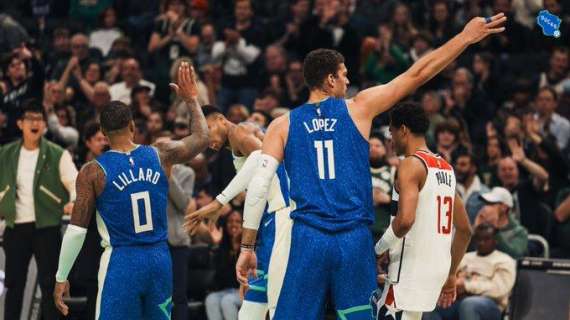 NBA - Gallinari e i Wizards rimangono un passo indietro ai Milwaukee Bucks