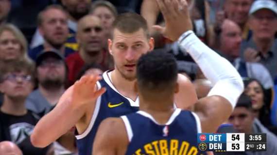 NBA - A Denver Jokic dice 37, Murray si scatena nel 3Q: battuti i Pistons di Fontecchio