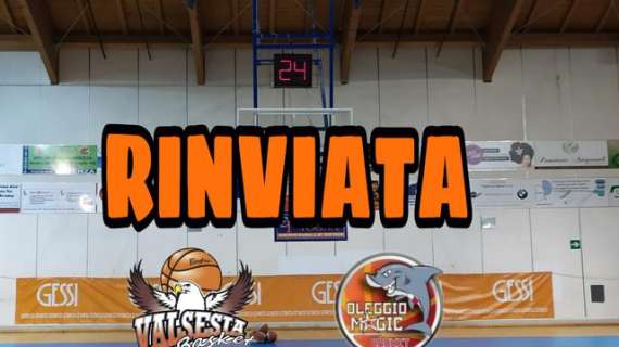 Serie B - Oleggio Magic Basket, derby con Valsesia rinviato