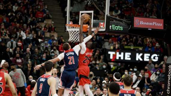 NBA - I Toronto Raptors rimangono la bestia nera dei Wizards