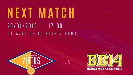 A2 - La Virtus Roma si prepara allo scontro al vertice contro Bergamo. Bucchi: «Affronteremo il match con fiducia e determinazione».