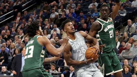 NBA - I Wolves ridimensionano i Milwaukee Bucks malandati