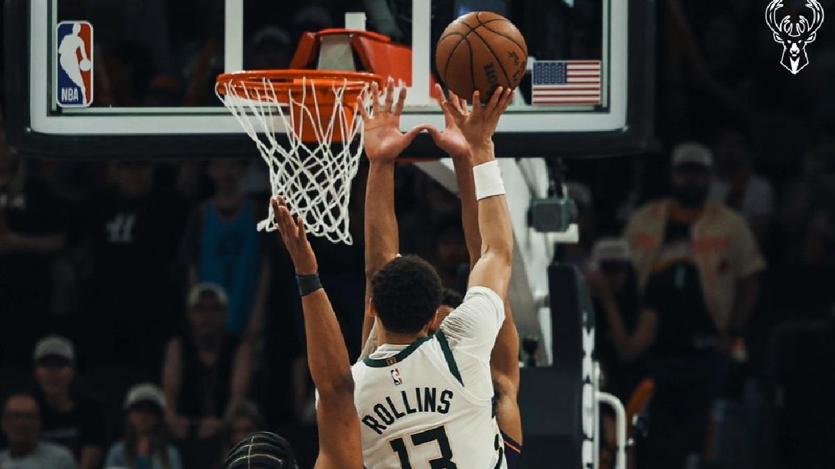 Rollins trascina Milwaukee: Suns battuti a Phoenix nonostante l’emergenza