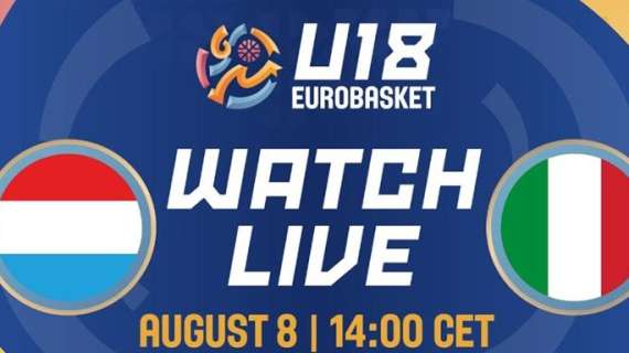 LIVE FIBA Eurobasket U18F - Italia vs Lussemburgo diretta streaming 14:00